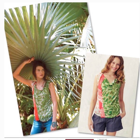 Anthropologie One September Lush Amalgam Blouse - Picture 3 of 4